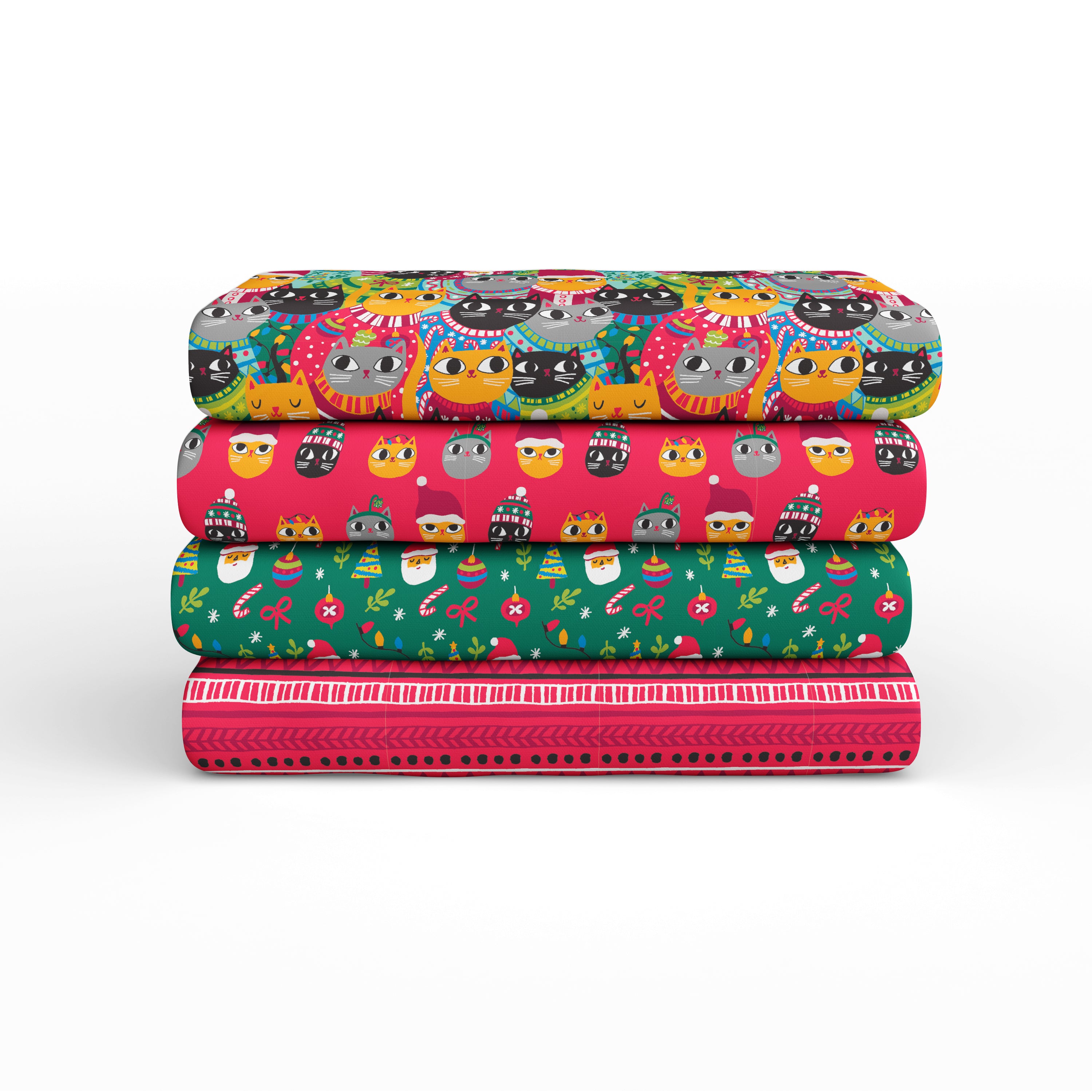 Christmas Sweater Cats by Allison Cole