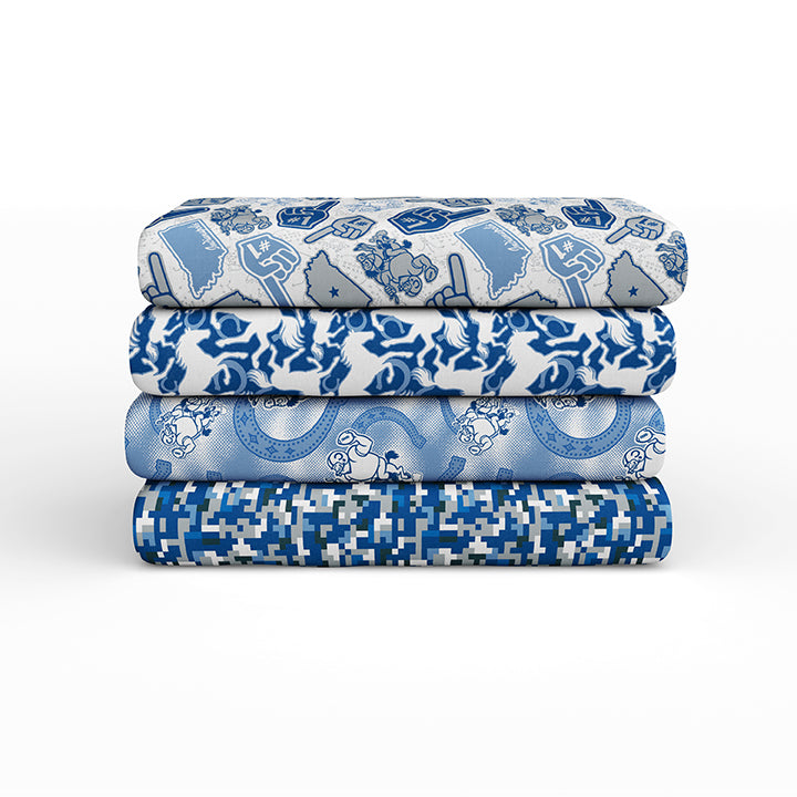 Blue Stampede by PBS Fabrics