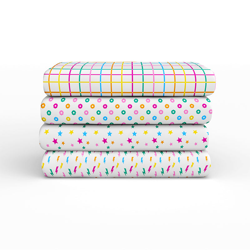 Rainbow Geos by PBS Fabrics