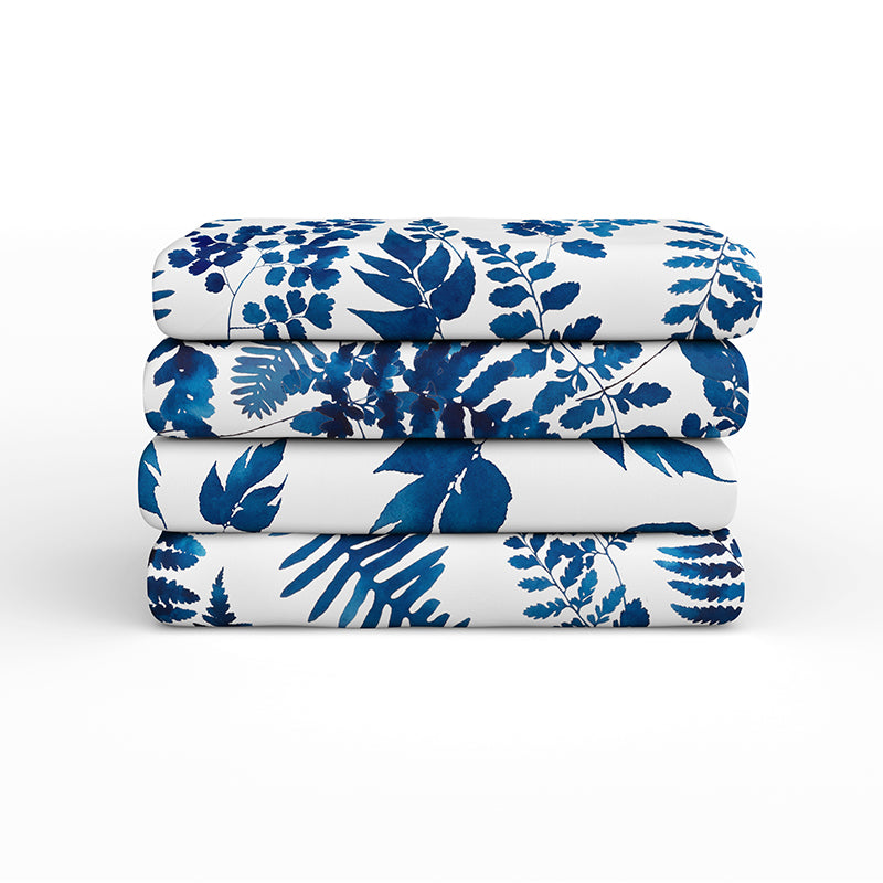 Indigo Ferns by Living Pattern