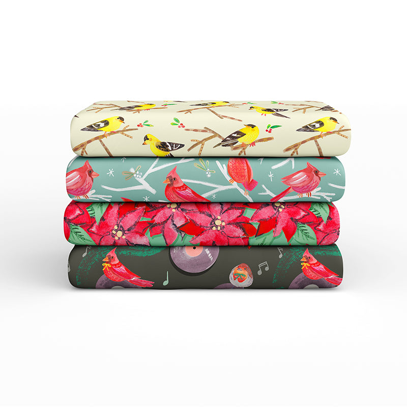 Mod Christmas Birds by Amarilys Henderson