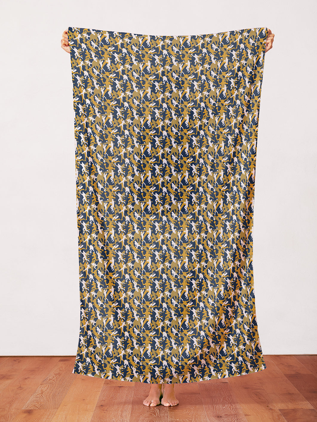 Football Camo - Navy/Gold