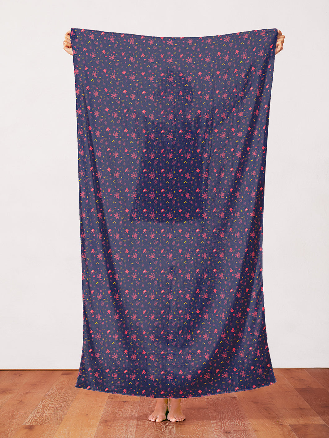 Doodle Petals - Navy