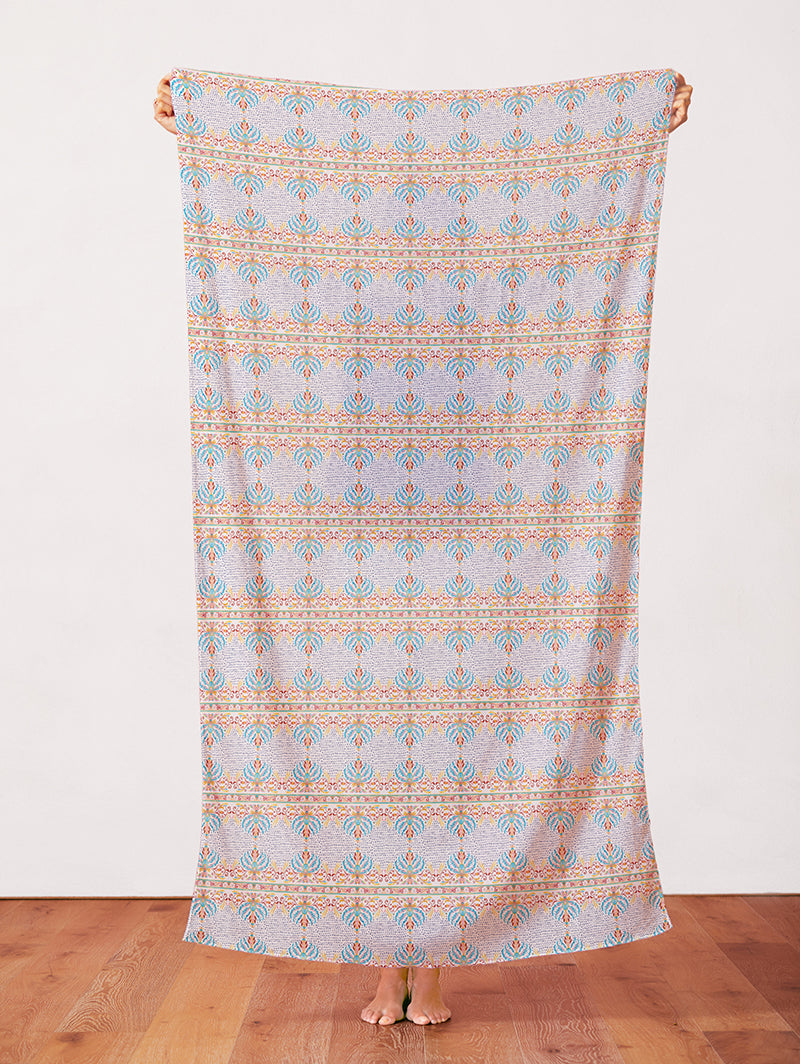 Floral Stripe - White