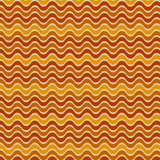 Groovy Waves - Red
