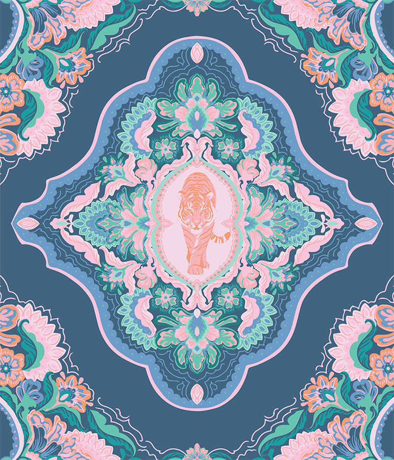 Tiger Panel - Blue/Pink