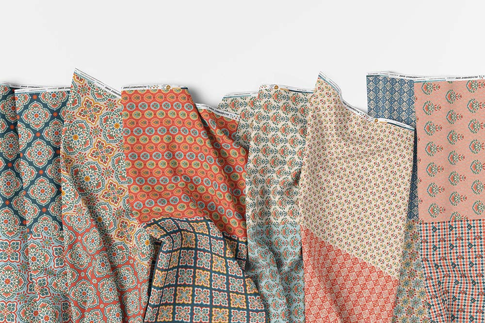 Blockprint Chic - Flat Fat Stack 14 PC