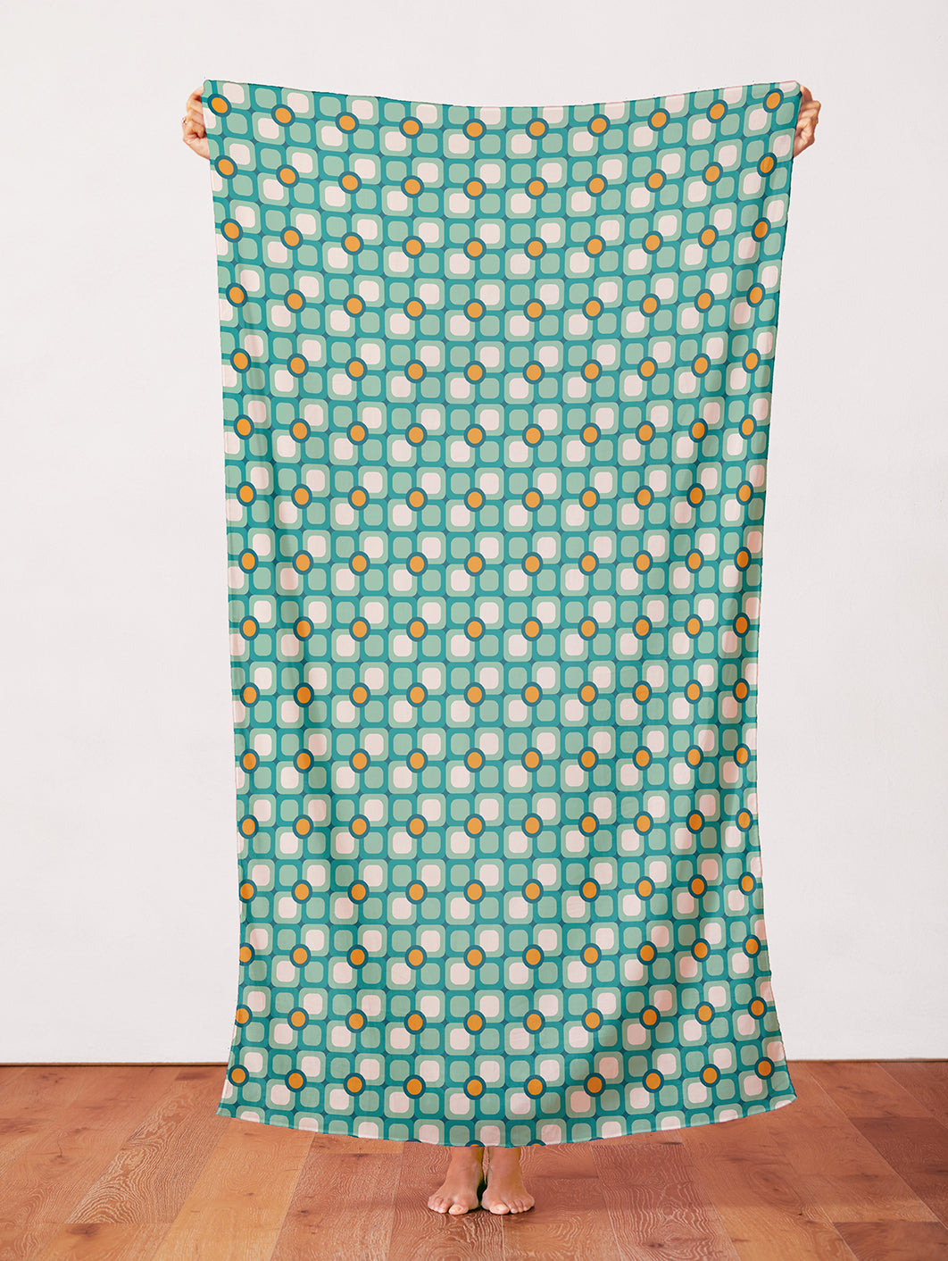 Flower Blocks - Teal