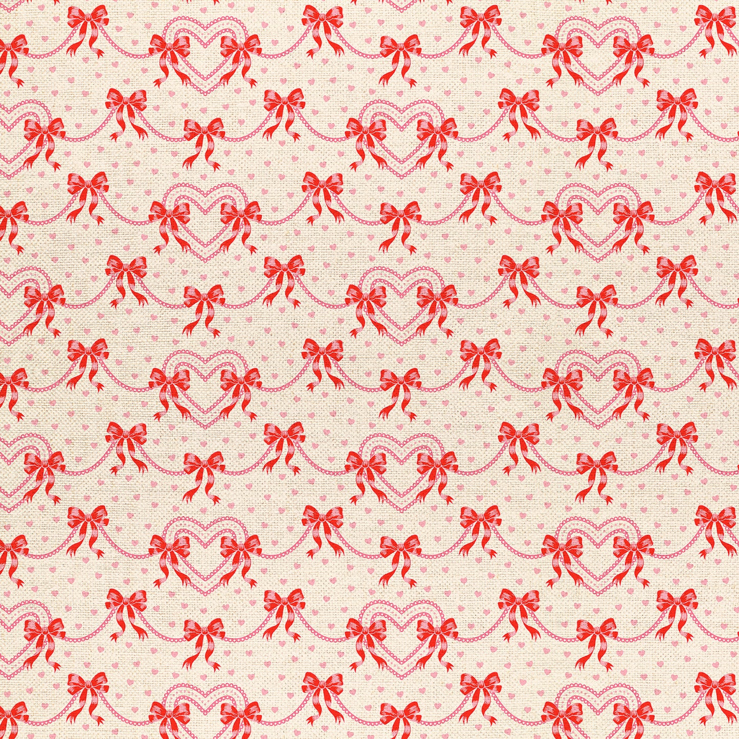 Valentines Ribbons - White/Pink