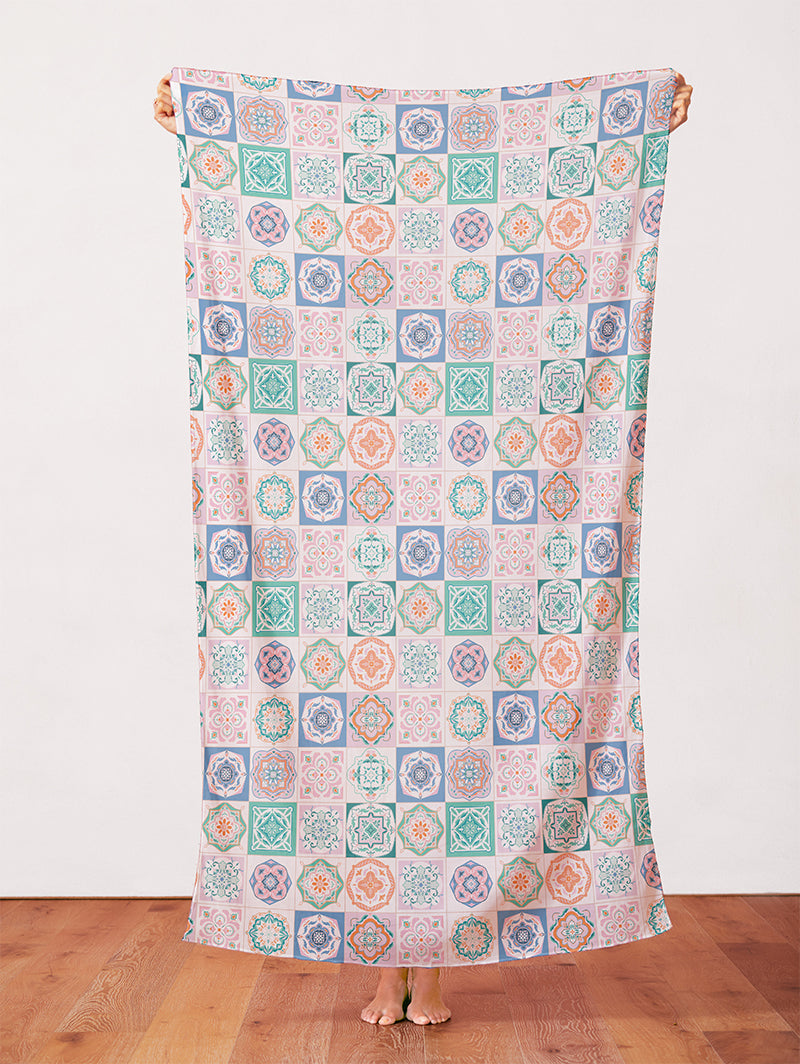 Arabesque Tilework - Blue/Pink