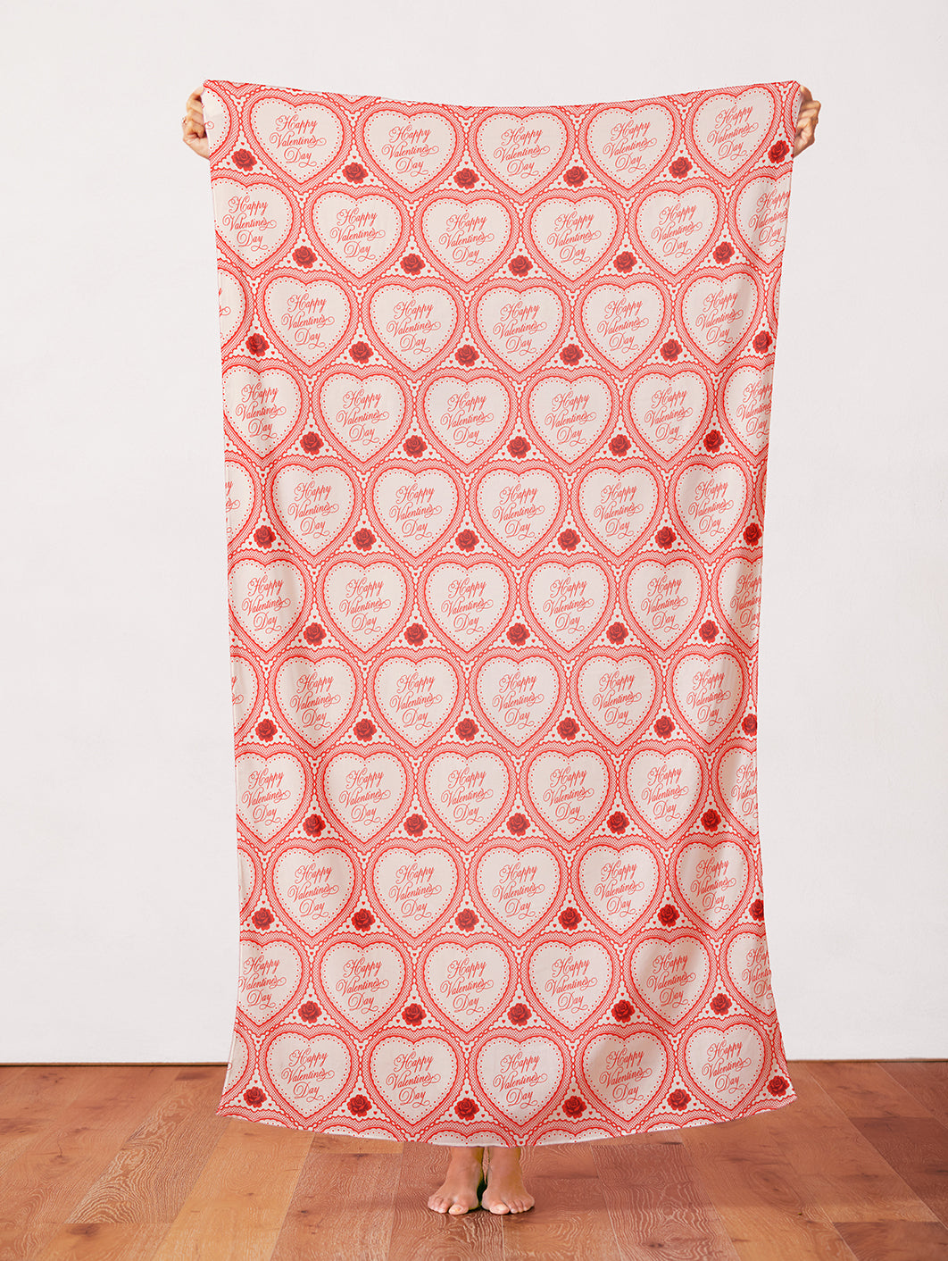 Valentines Hearts - White