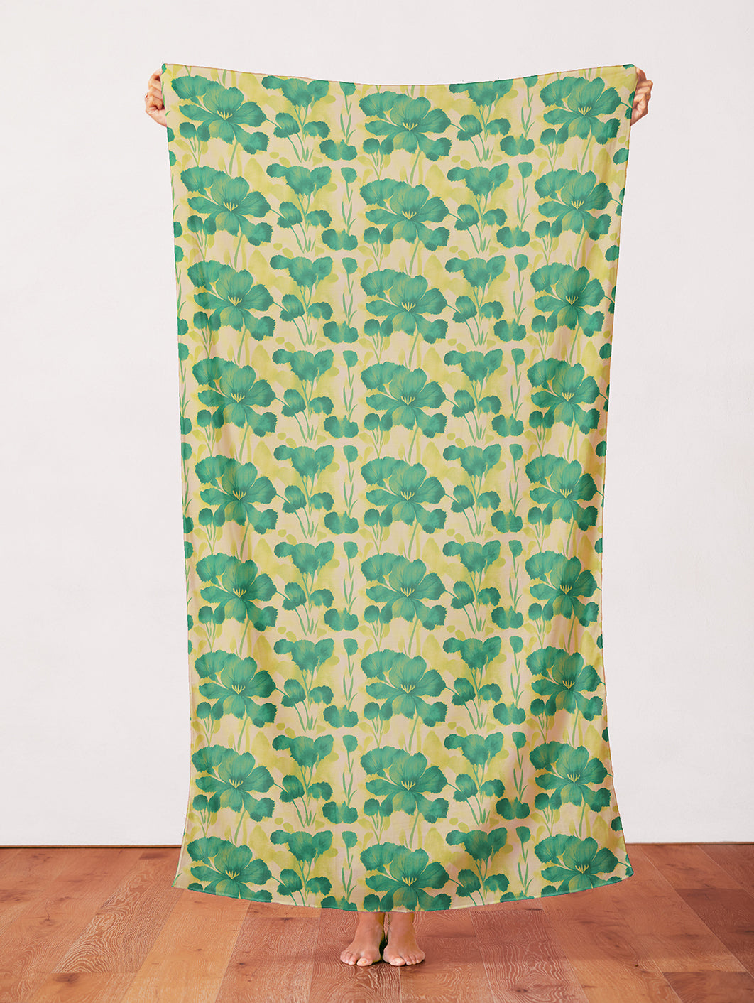 Abstract Florals - Green on Chartreuse