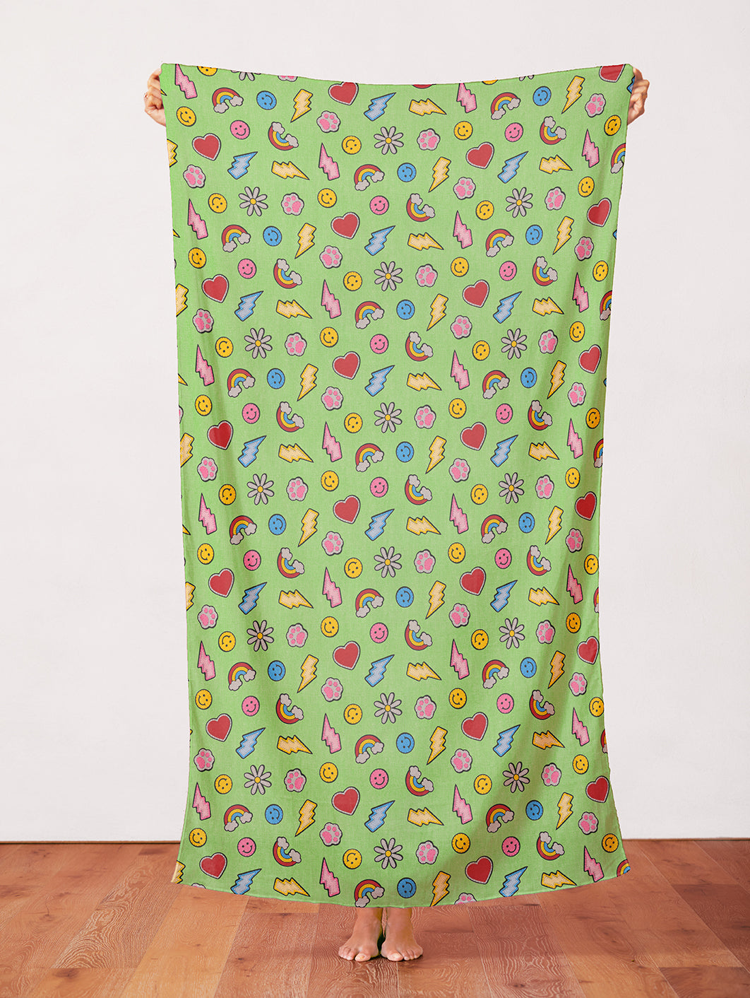 Smileys & Rainbows - Green