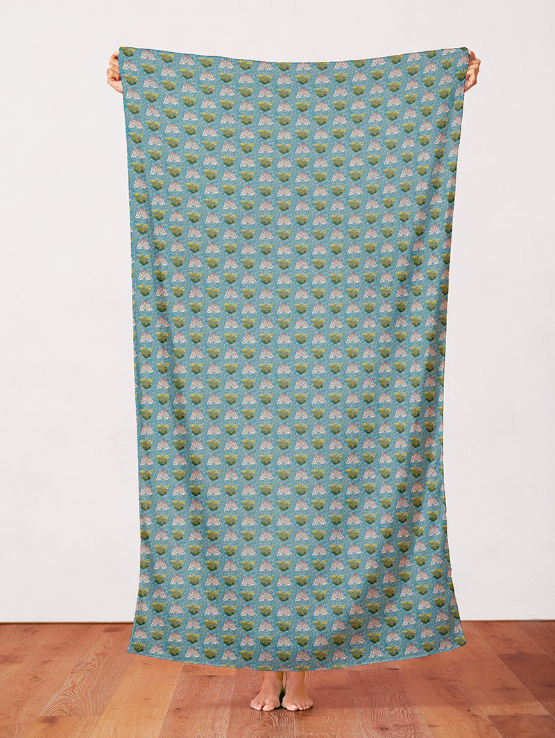 Tulip Petals - Aqua/Pink