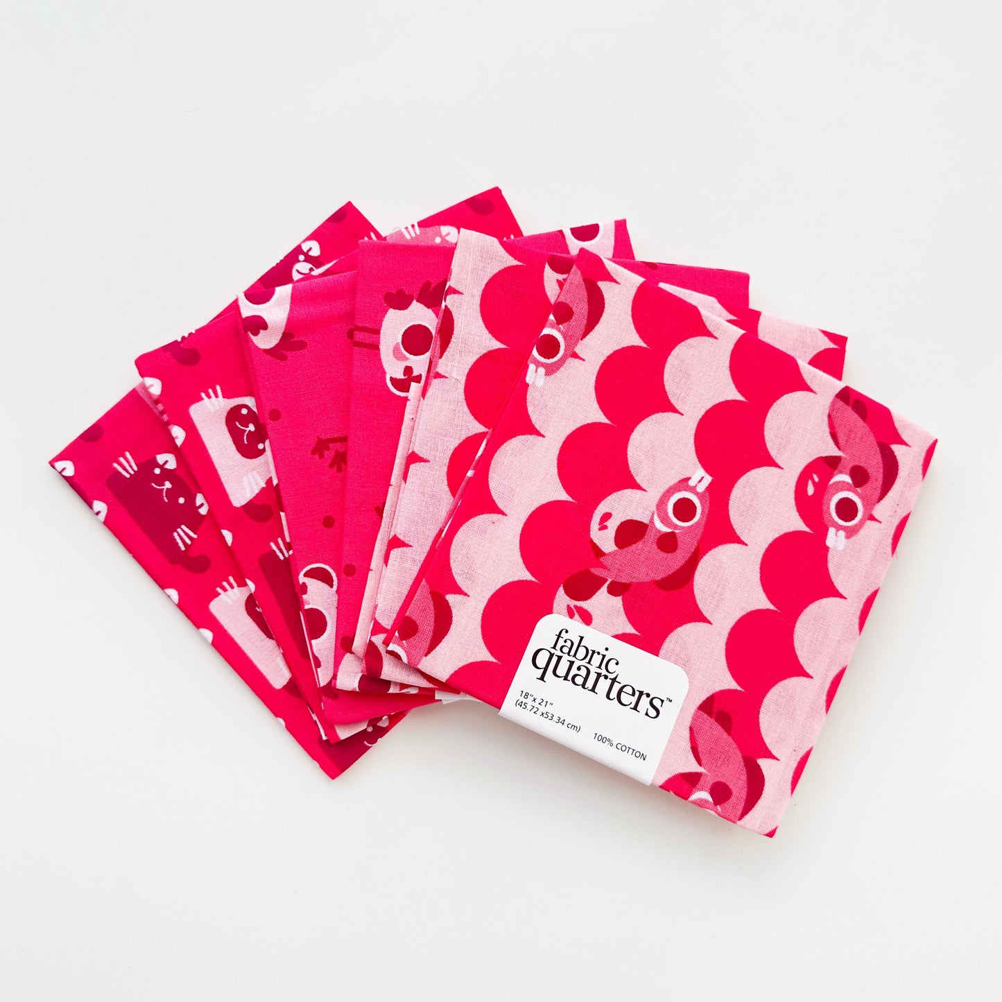 Pink Fish Fat Quarter Pack Box