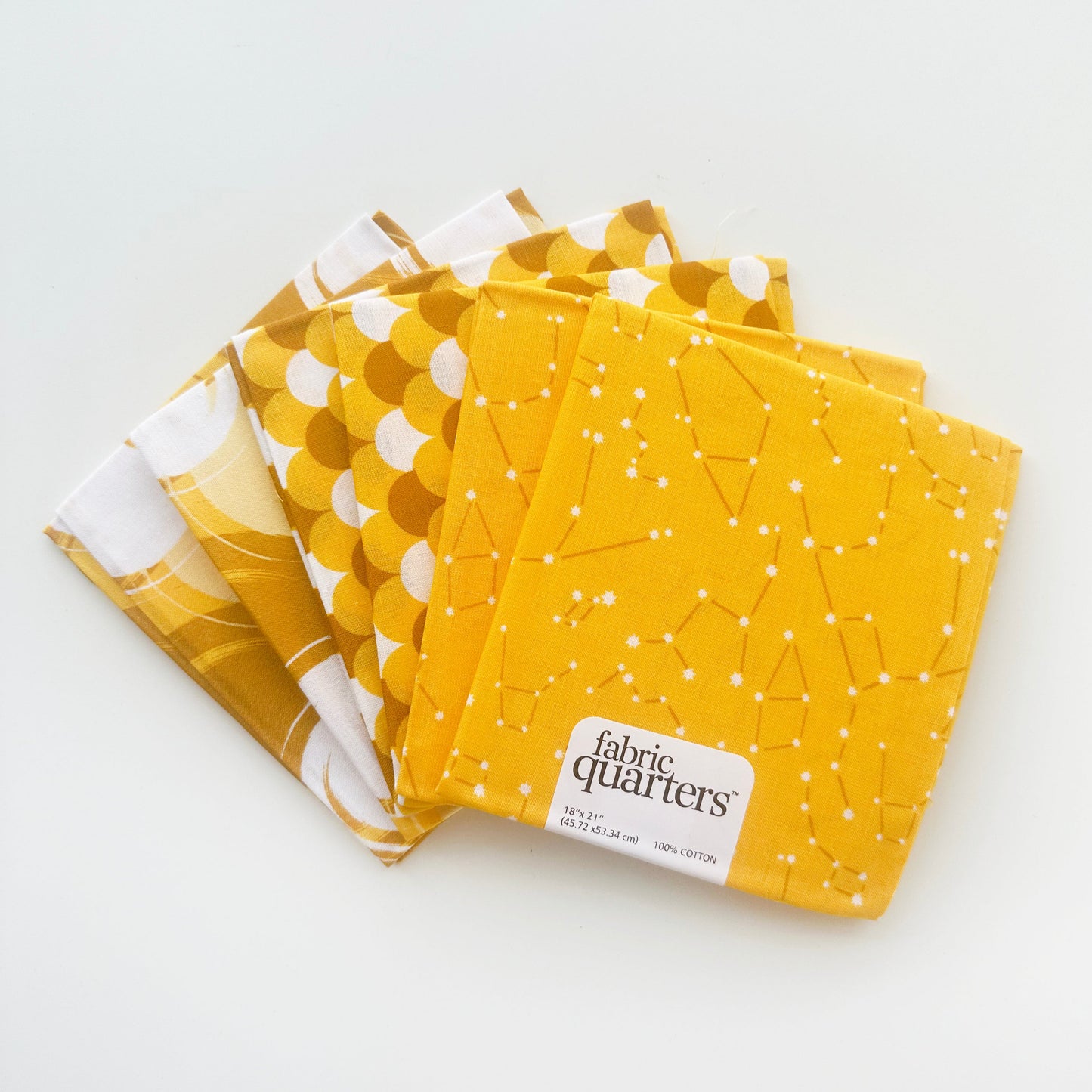 Yellow Scallop Constellation Fat Quarter Pack Box