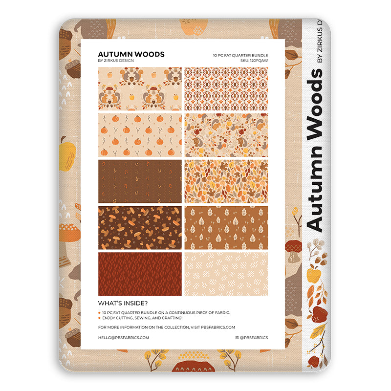 Autumn Woods - Flat Fat Stack 10 PC – Paintbrush Studio Fabrics