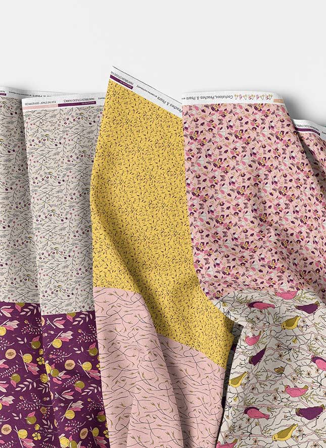Cockatoos, Peaches & Pears - Flat Fat Stack 6 PC