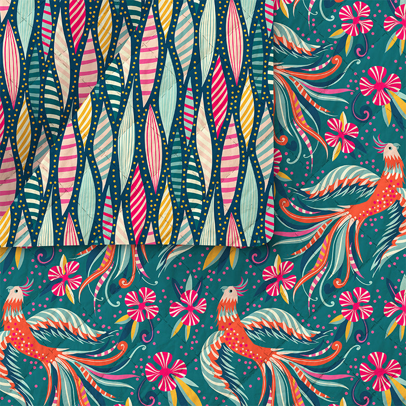 Paradise Birds Pre-Quilt