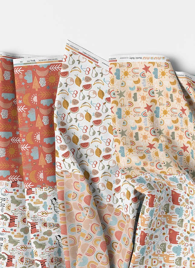 Rustic Baby - Flat Fat Stack 6 PC