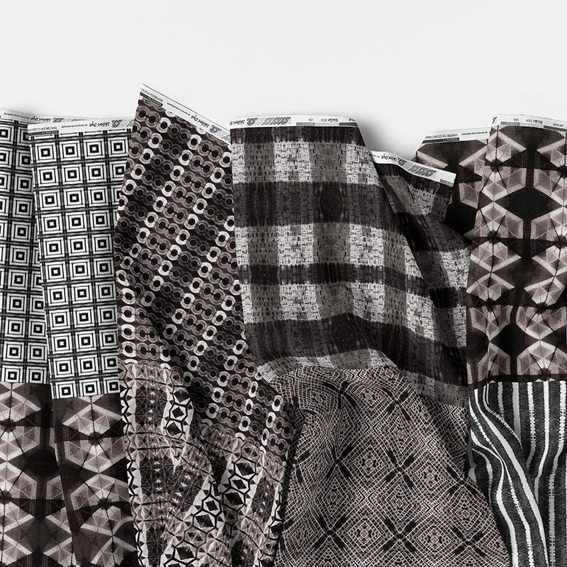 Shibori Dye - Flat Fat Stack 8 PC