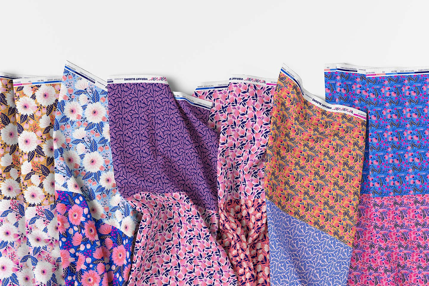 Vibrant Blooms - Flat Fat Stack 12 PC