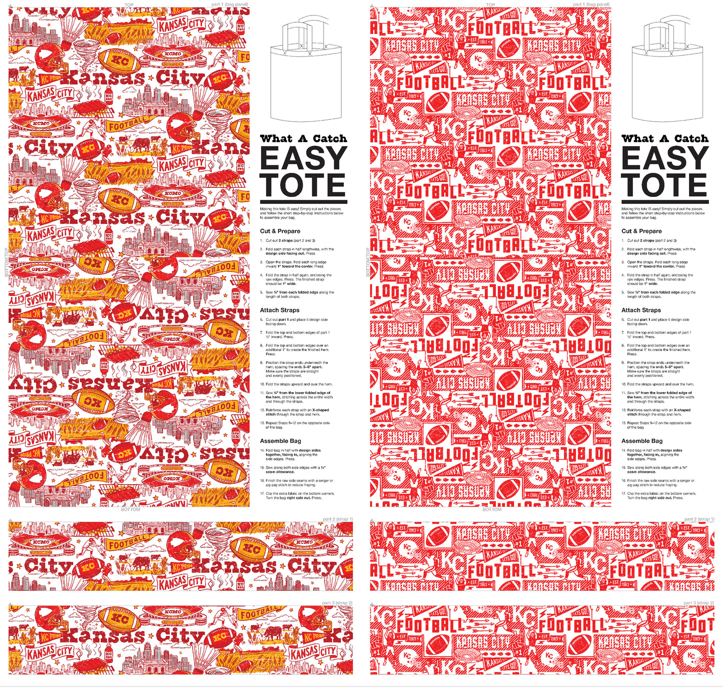 Easy Tote Panel - Midwest Glory/Graphic KC