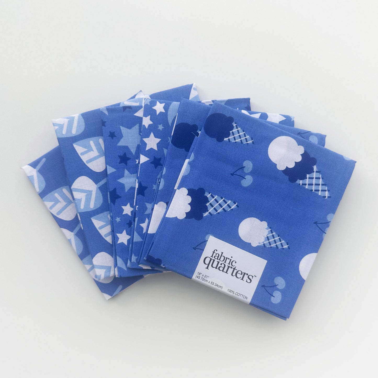 Blue Ice Cream Fat Quarter Pack Box