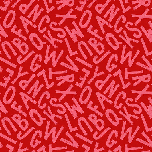 Solid Block Letters - Red