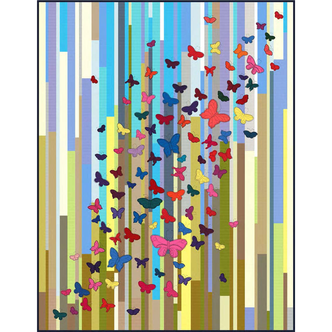 A Flutter of Color Butterfly Quilt Pattern- Painter's Palette Solids™