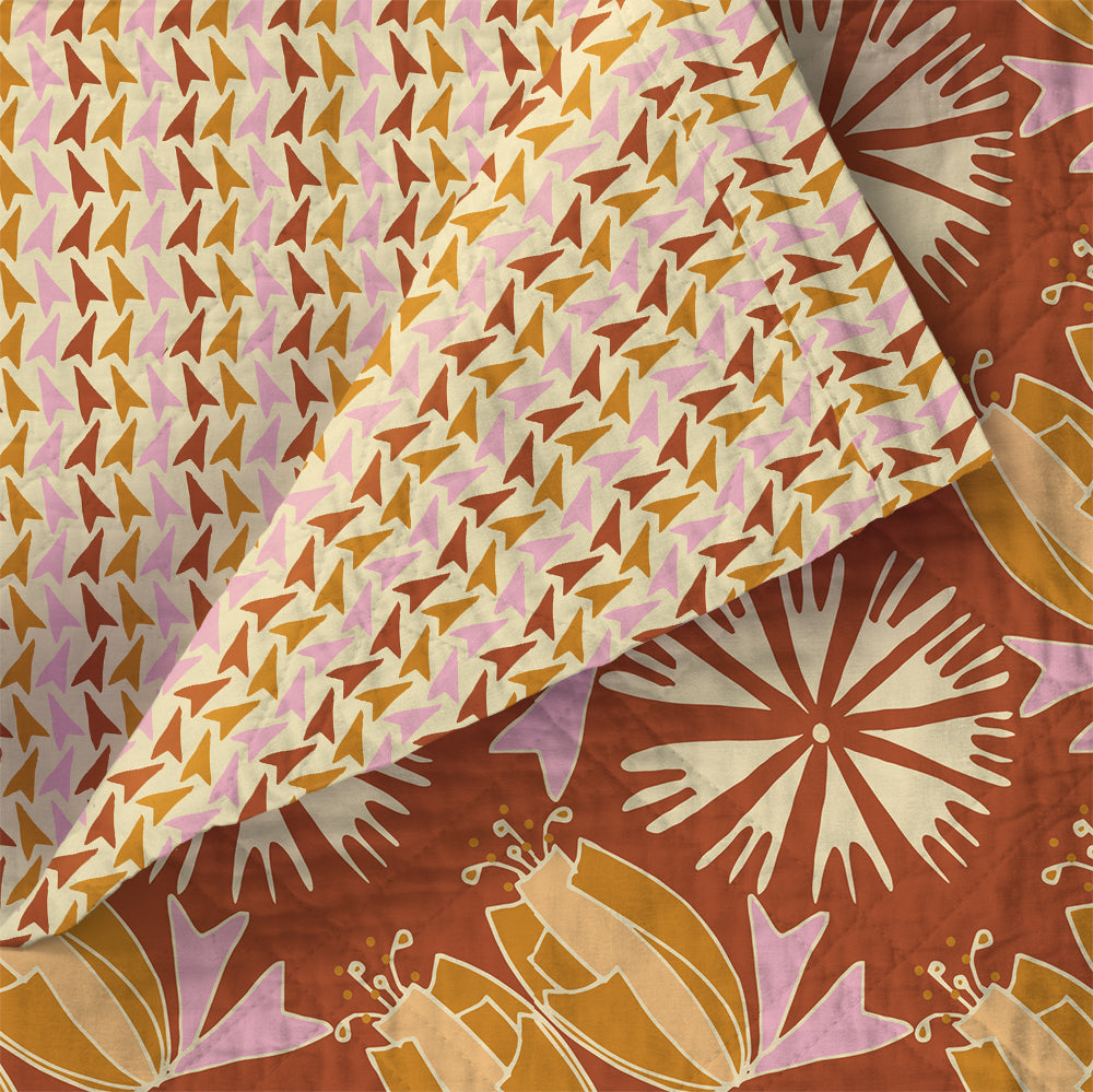 Bloom Pre-Quilt - Orange