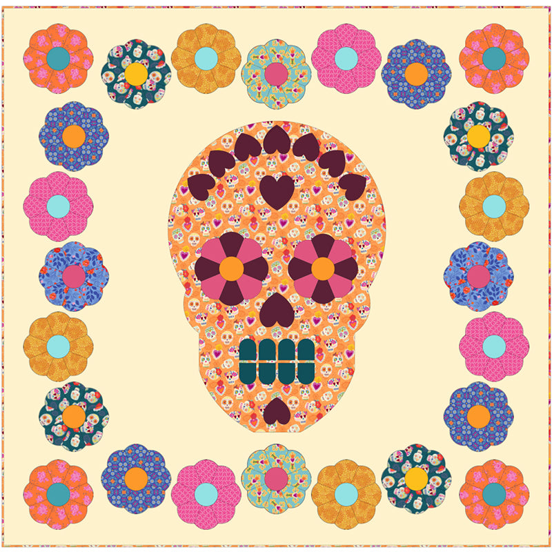 Free Quilt Pattern - Dia de Muertos