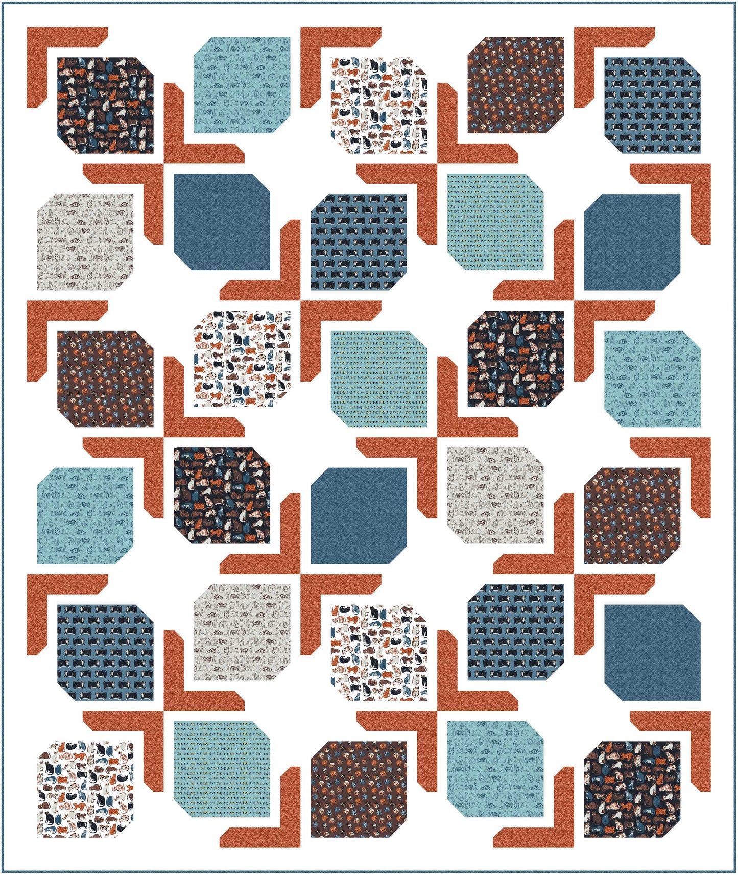 Quilt Pattern - Dinner Party by A Bright Corner