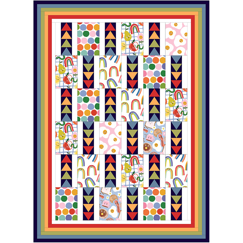 Free Quilt Pattern - Eat the Rainbow