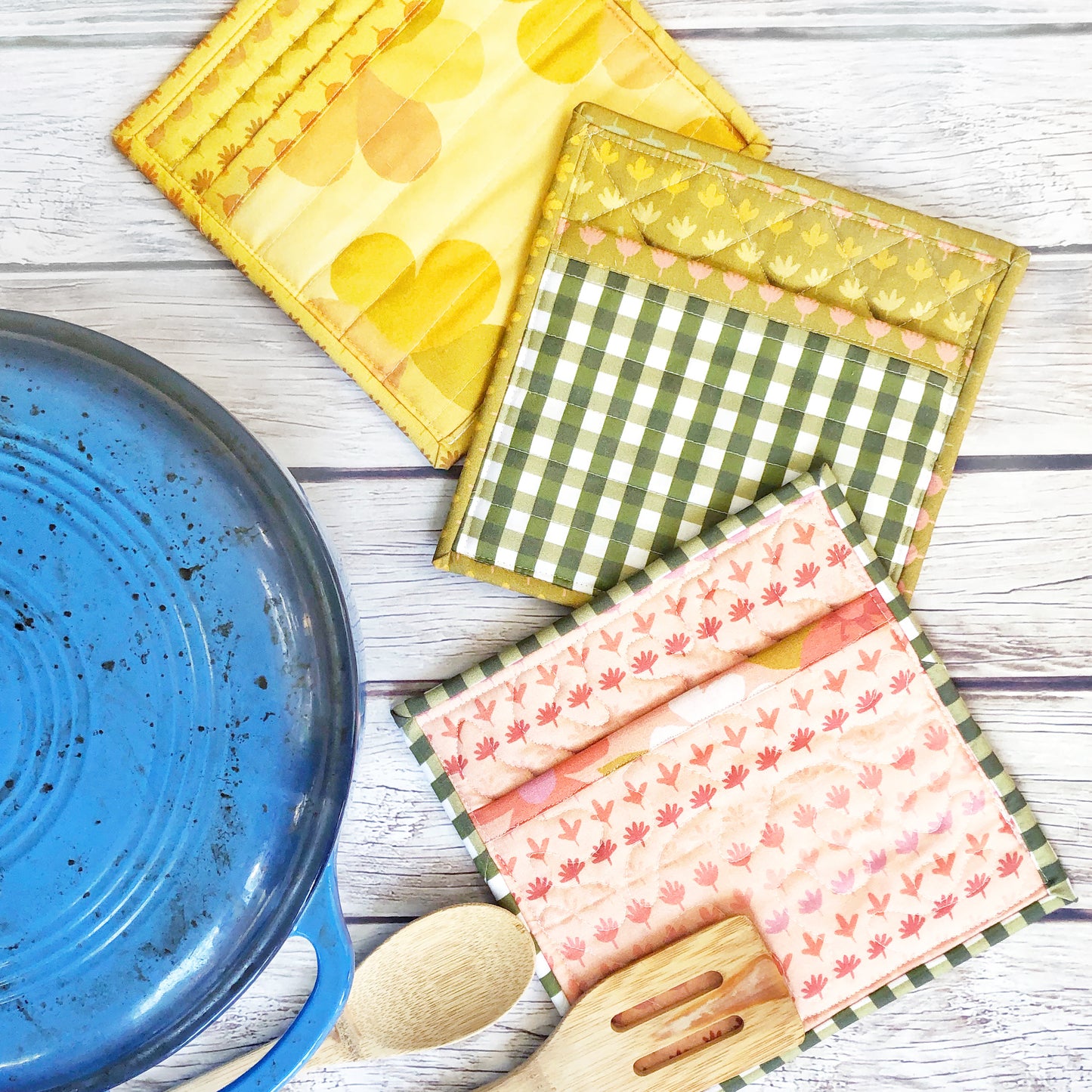 Flower City Potholders Pattern