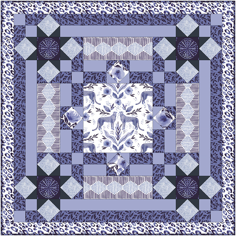 Free Quilt Pattern -  Indigo Medallion