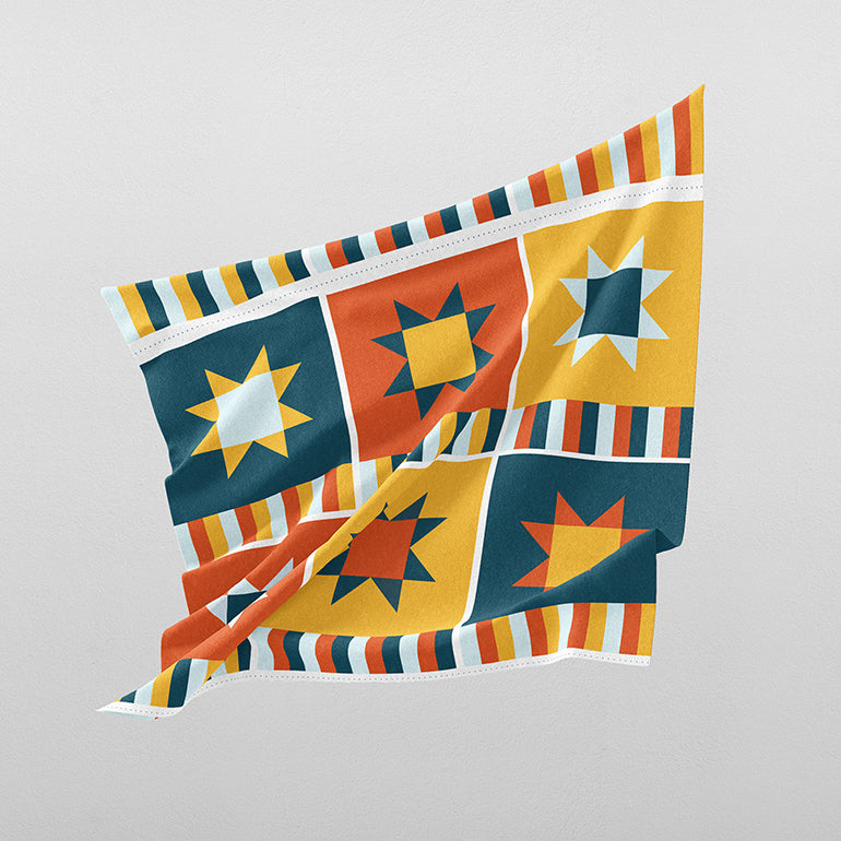 Placemat - Navy/Gold