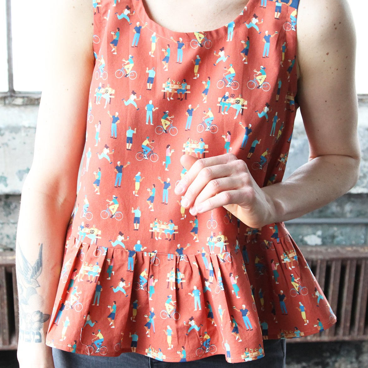 Free Peplum Top Pattern by Peppermint Magazine Paintbrush Studio Fabrics Free Peplum Top Pattern by Peppermint Magazine Paintbrush Studio Fabrics