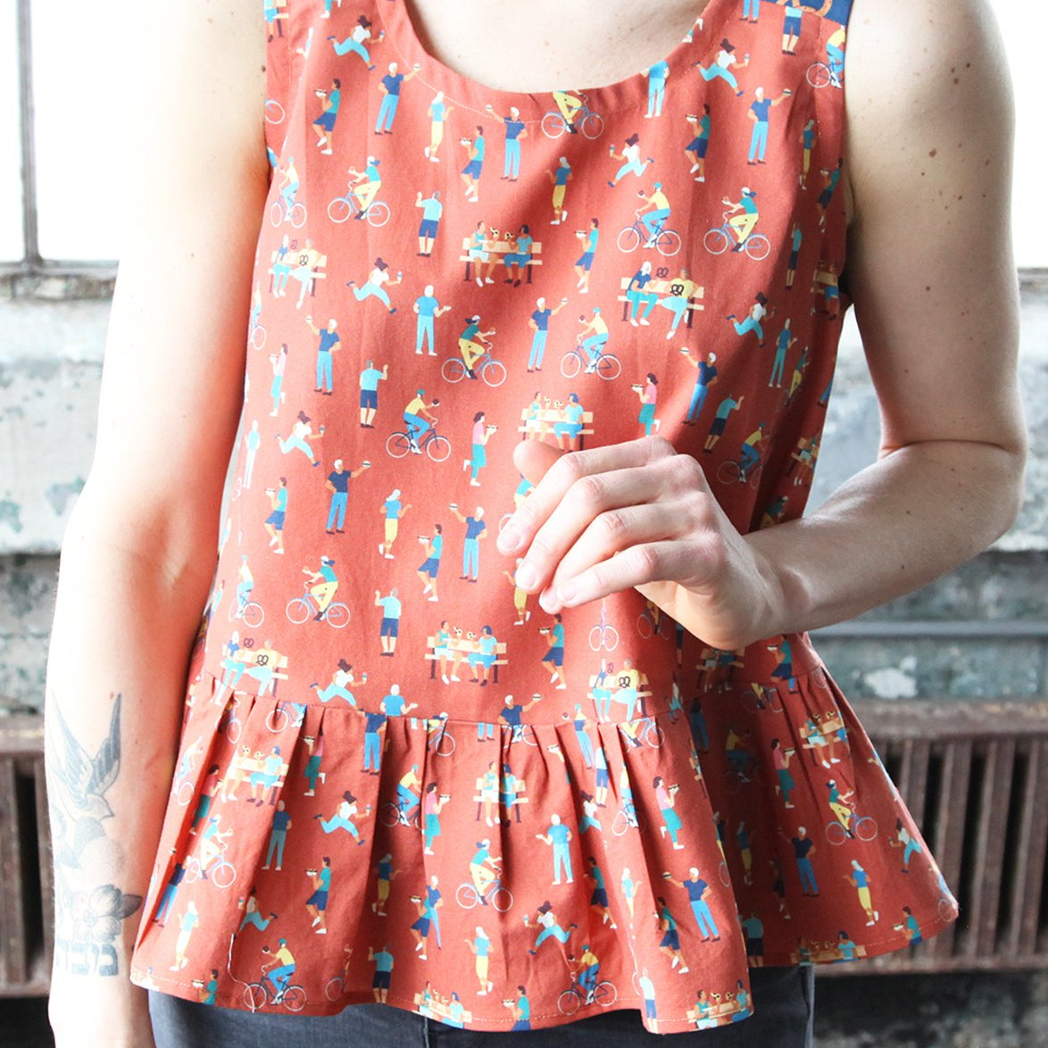 Free Peplum Top Pattern by Peppermint Magazine