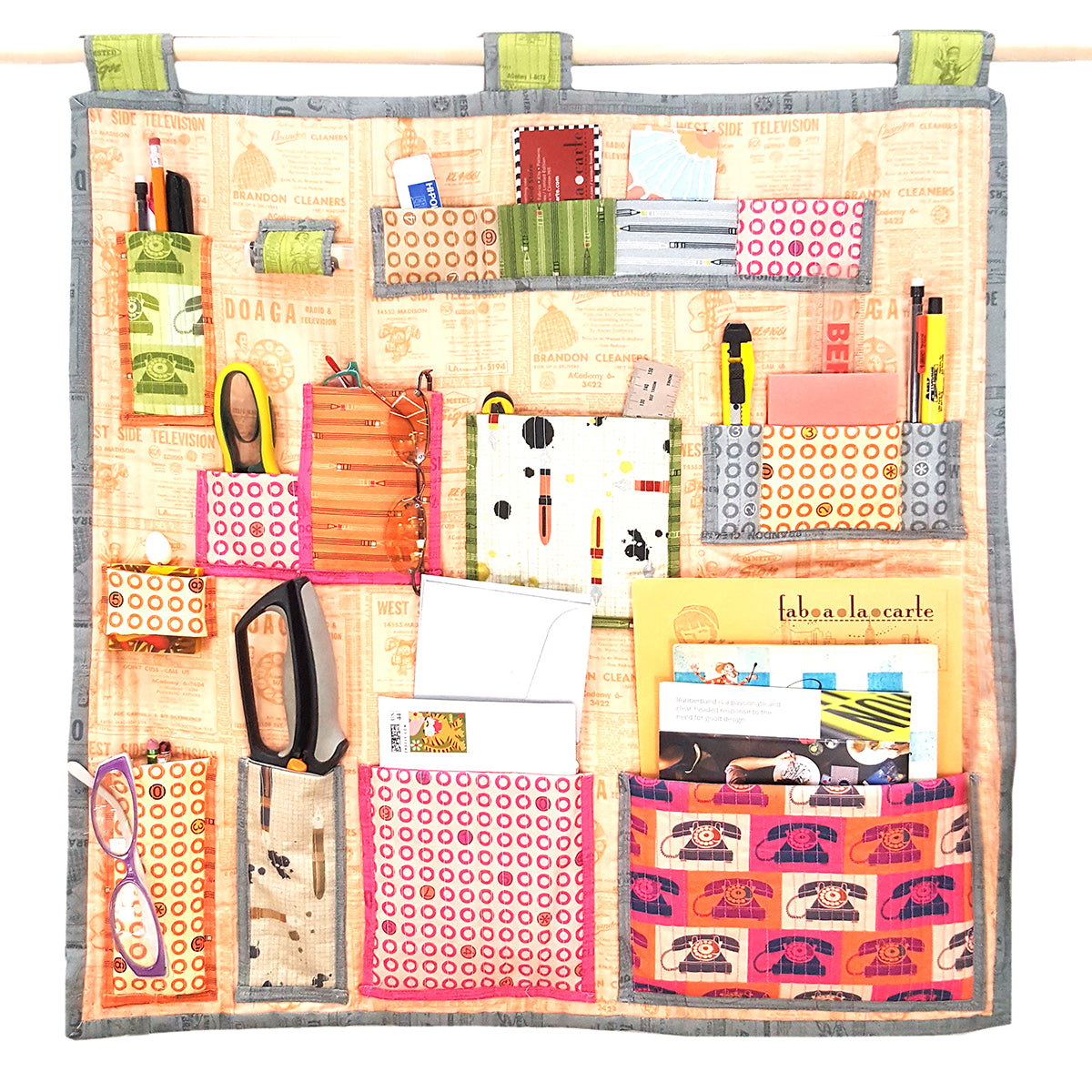 Notebook Cover + Hanging Wall Organizer Pattern Bundle