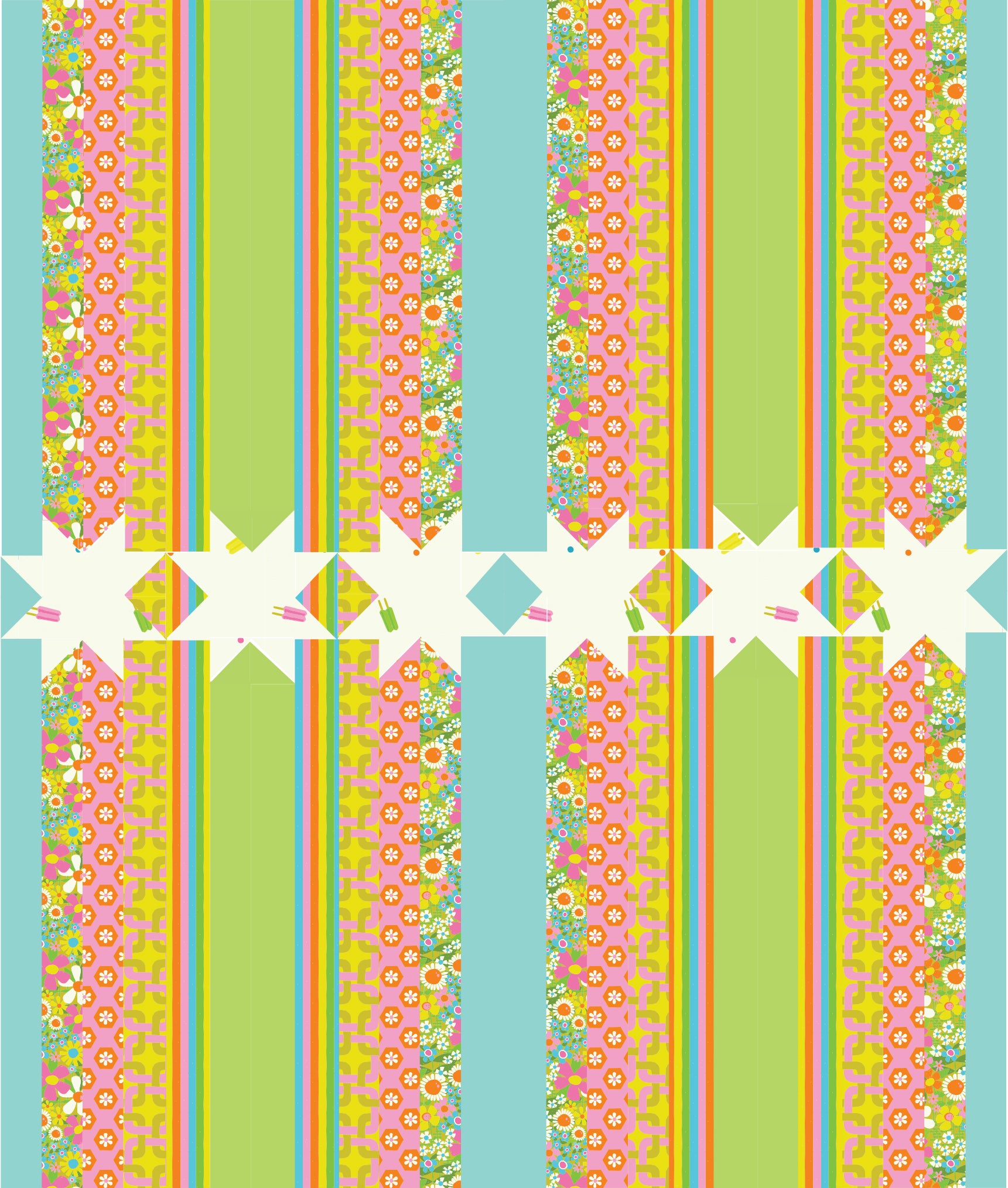 Free Quilt Pattern - Steller by The Retro Quilter
