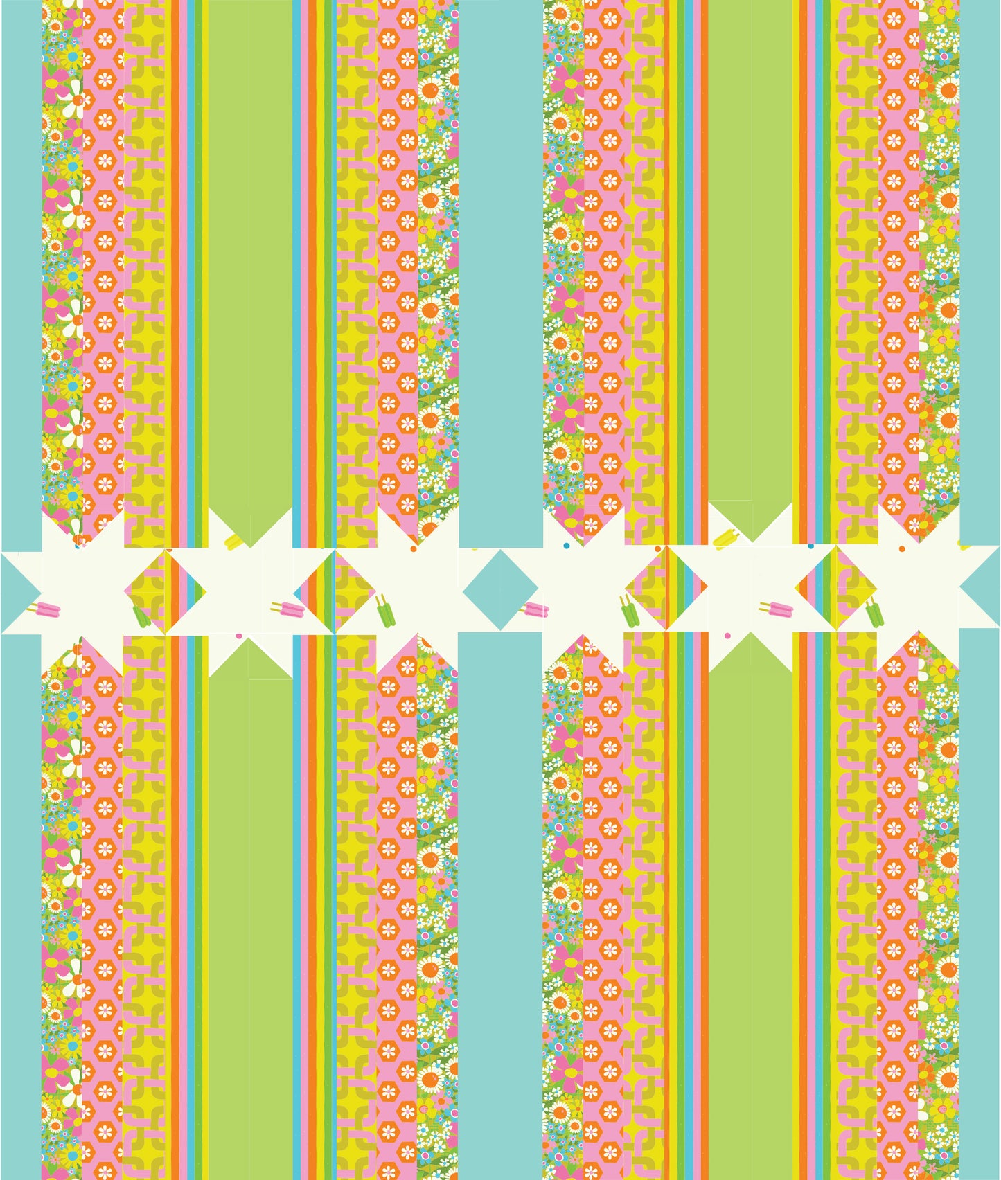 Free Quilt Pattern - Steller by The Retro Quilter