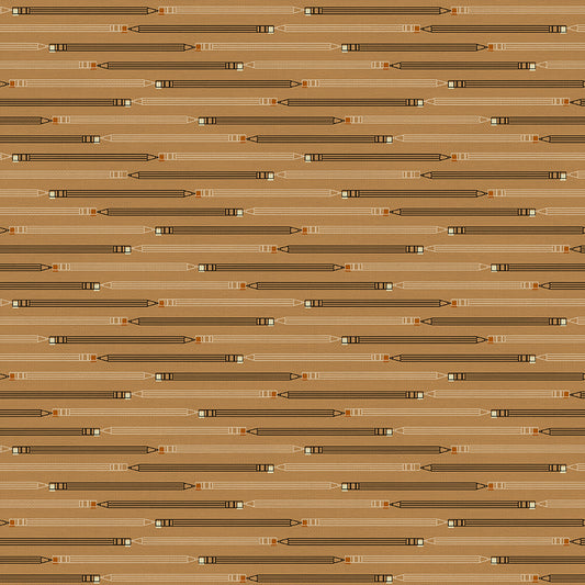 Pencil Stripes - Brown