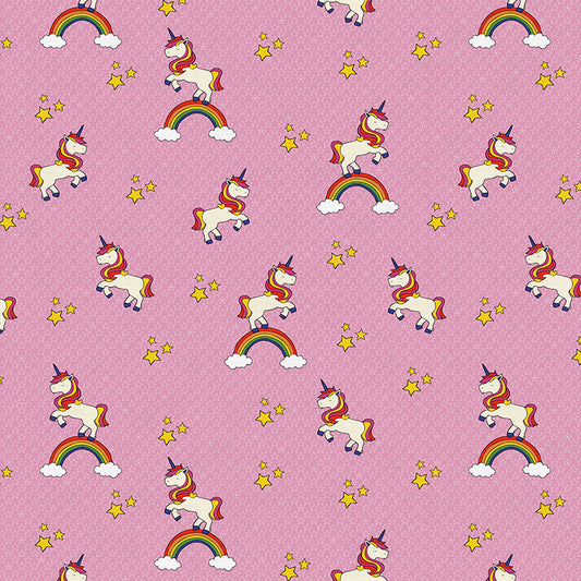 Unicorn On Rainbow - Pink
