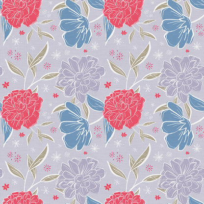 Silhouette Bloom - Dusty Purple