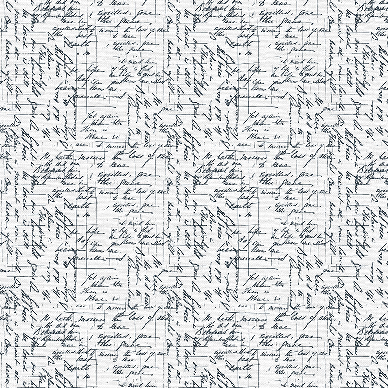 Handwriting - Navy – Paintbrush Studio Fabrics