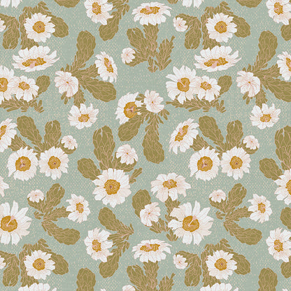 Saguaro Blooms - Aqua