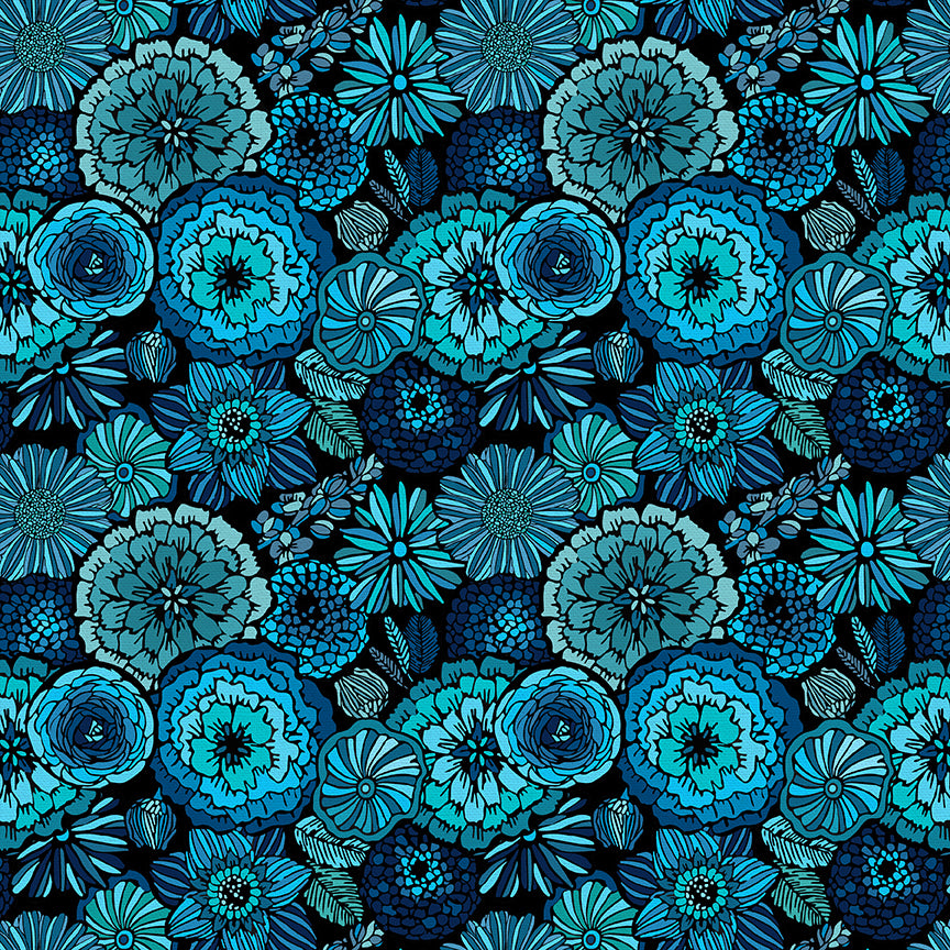 Blooming Elegance - Blue