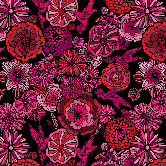 Flower Garden - Red/Pink