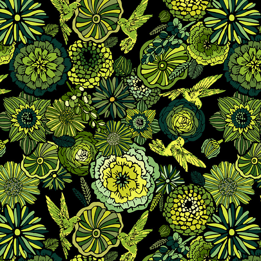 Flower Garden - Green